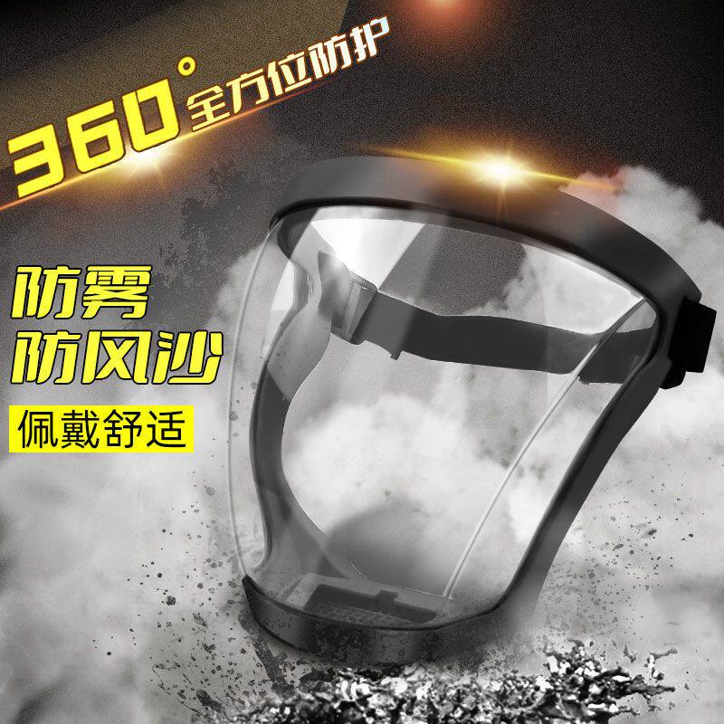 防尘高透明防护面罩全脸头罩