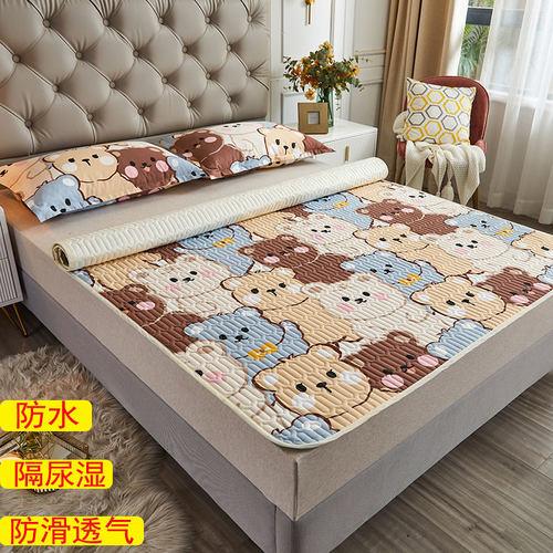 全棉防滑儿童隔尿床护垫固定水洗