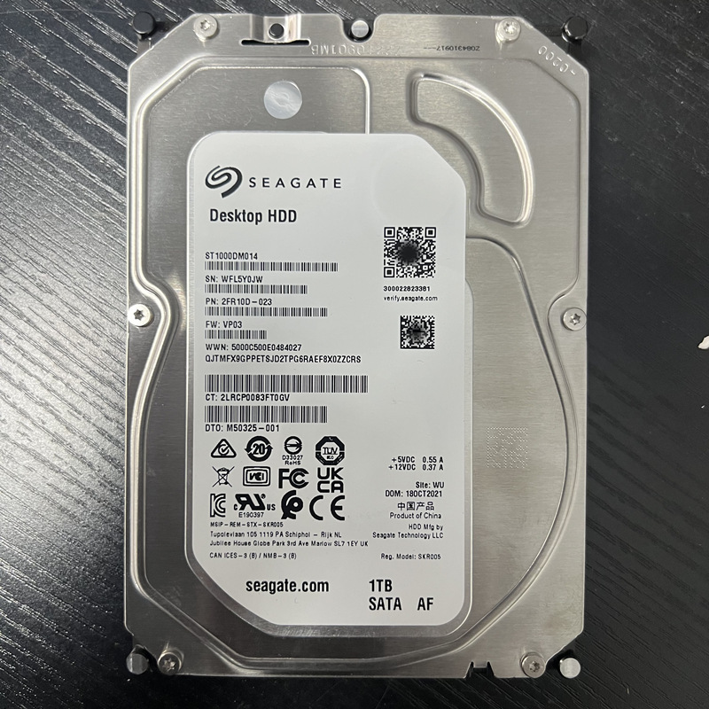 原装Seagate/希捷 ST1000DM014 酷鱼7200转电脑1T机械硬盘垂直1tb