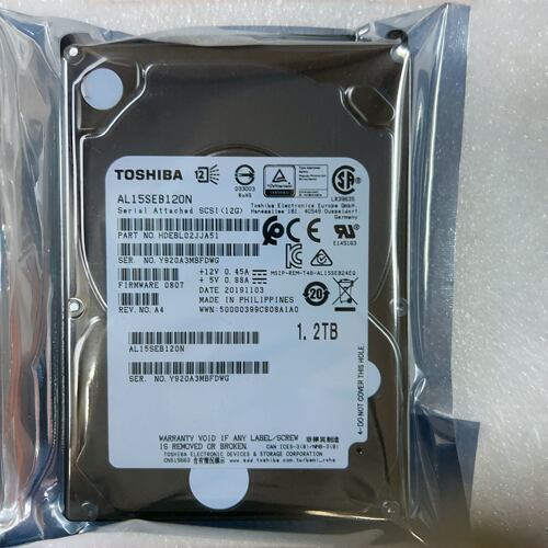 二手 东芝AL15SEB120N 02312RBV华为 硬盘1.2T SAS 10K 12G 2.5寸