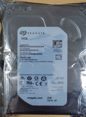 希捷 ST3000VX000/006/VM002 3TB 监控硬盘 台式机64M垂直3T SATA