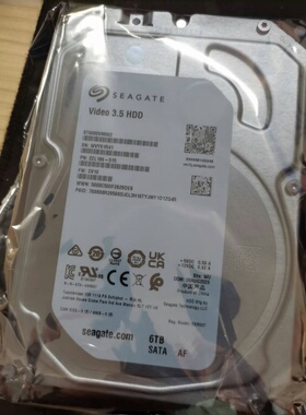希捷 6T SATA 3.5寸 大华ST6000VM000/VM002 录像机监控硬盘