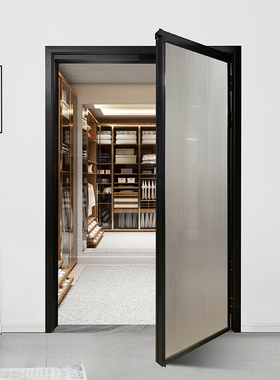 极窄边Pd门双层玻璃厨房门推拉平开一体门PT门铝合金卫生间厕所门