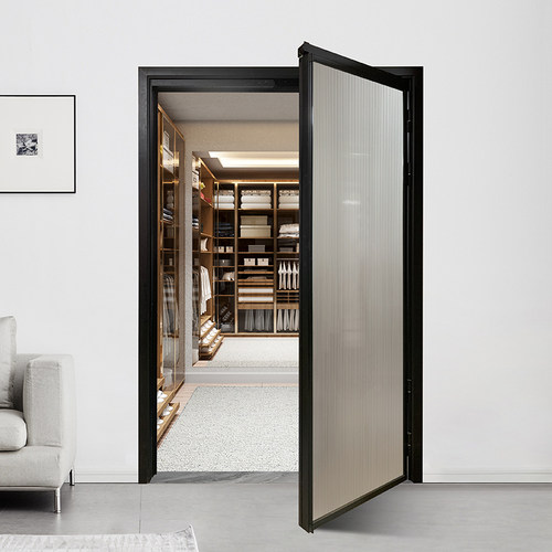 极窄边Pd门双层玻璃厨房门定制