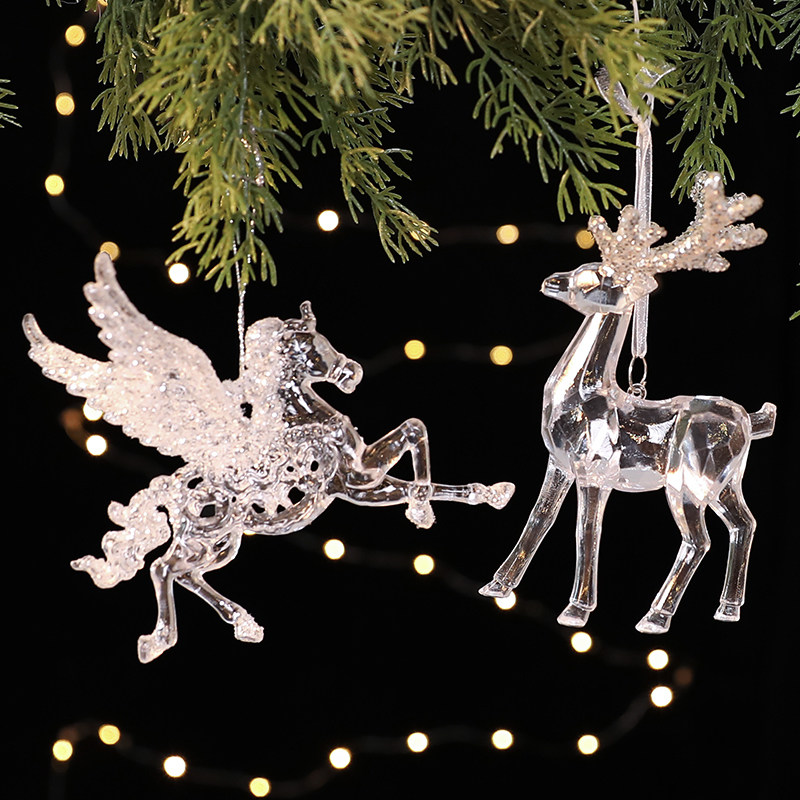 圣诞节装饰pc小挂件店铺布置节日氛围装扮树挂饰店铺橱柜吊饰摆件