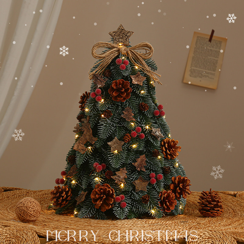 圣诞树家用桌面小型迷你诺贝松