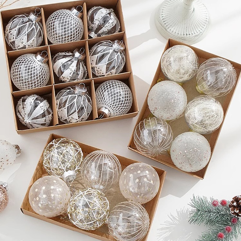 圣诞装饰场景布置树挂件节日用品装扮圣诞装扮球形配件小道具摆件