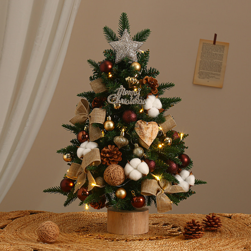 新款仿真圣诞树桌面家用装饰diy