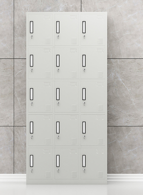 臻远 15门更衣柜 ZY-KLP-G084 H1800*W900*D350mm (灰白色)