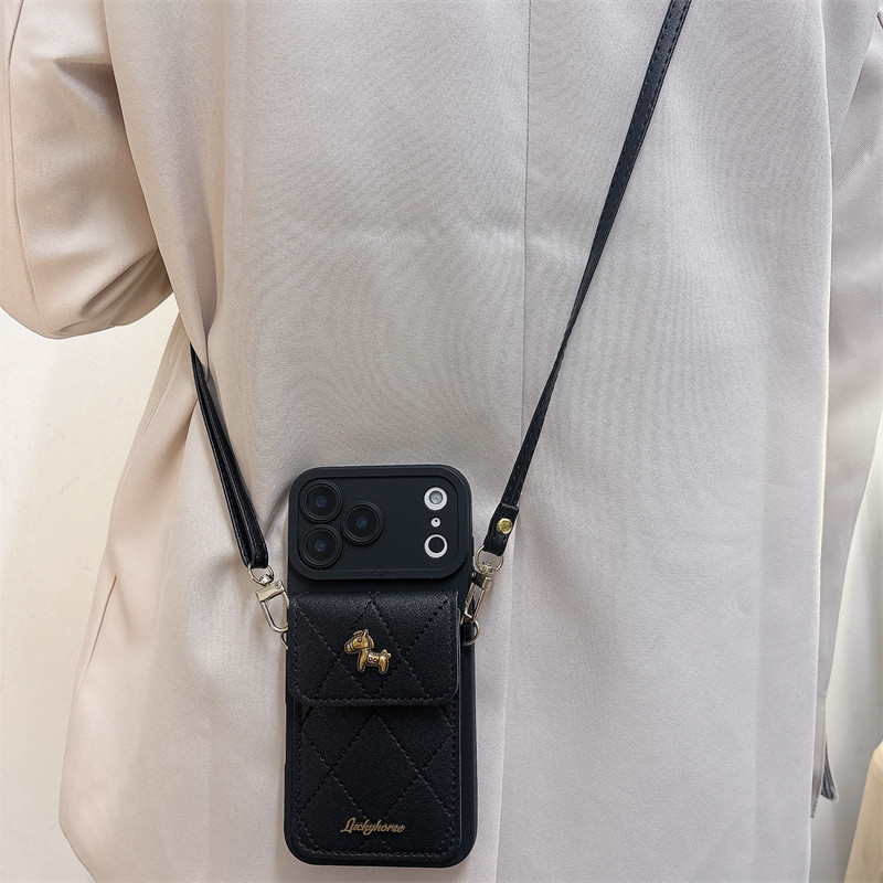 金属黑色小马零钱卡包适用vivox200s手机壳x300pro新款x100女x90高级感s30/s20/s19/s18/s17保护套y500斜挎绳,3C数码配件,手机保护套/壳,淘宝优惠券,粉丝福利购,淘宝优惠卷