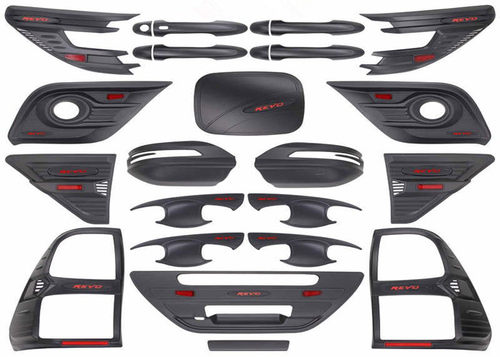 适用于15-21年海拉克斯HILUX REVO 皮卡改装拉手门碗罩灯罩油箱盖