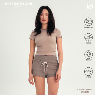 内置安全裤 COZY 舒适系带居家休闲运动短裤 双腰头短裤 FIT舒适