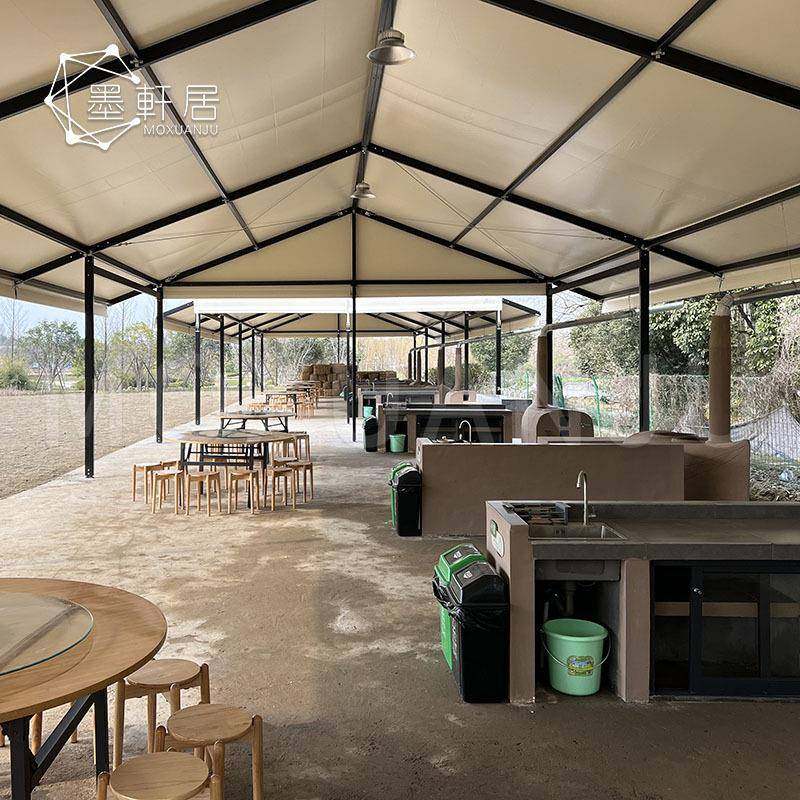 铝合金大棚公司企业野外团建训练营户外野炊拓展活动篷房厂家