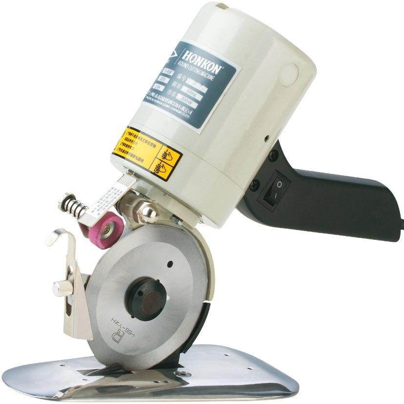 电动圆刀裁剪机皮革布料纸张服装电剪刀90型手持裁布机厂家直销