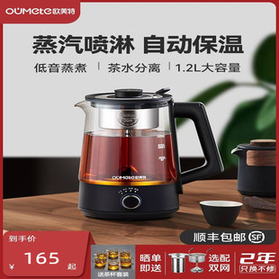 办公室小型煮茶炉全自动蒸汽蒸茶器 欧美特煮茶器黑茶煮茶壶喷淋式