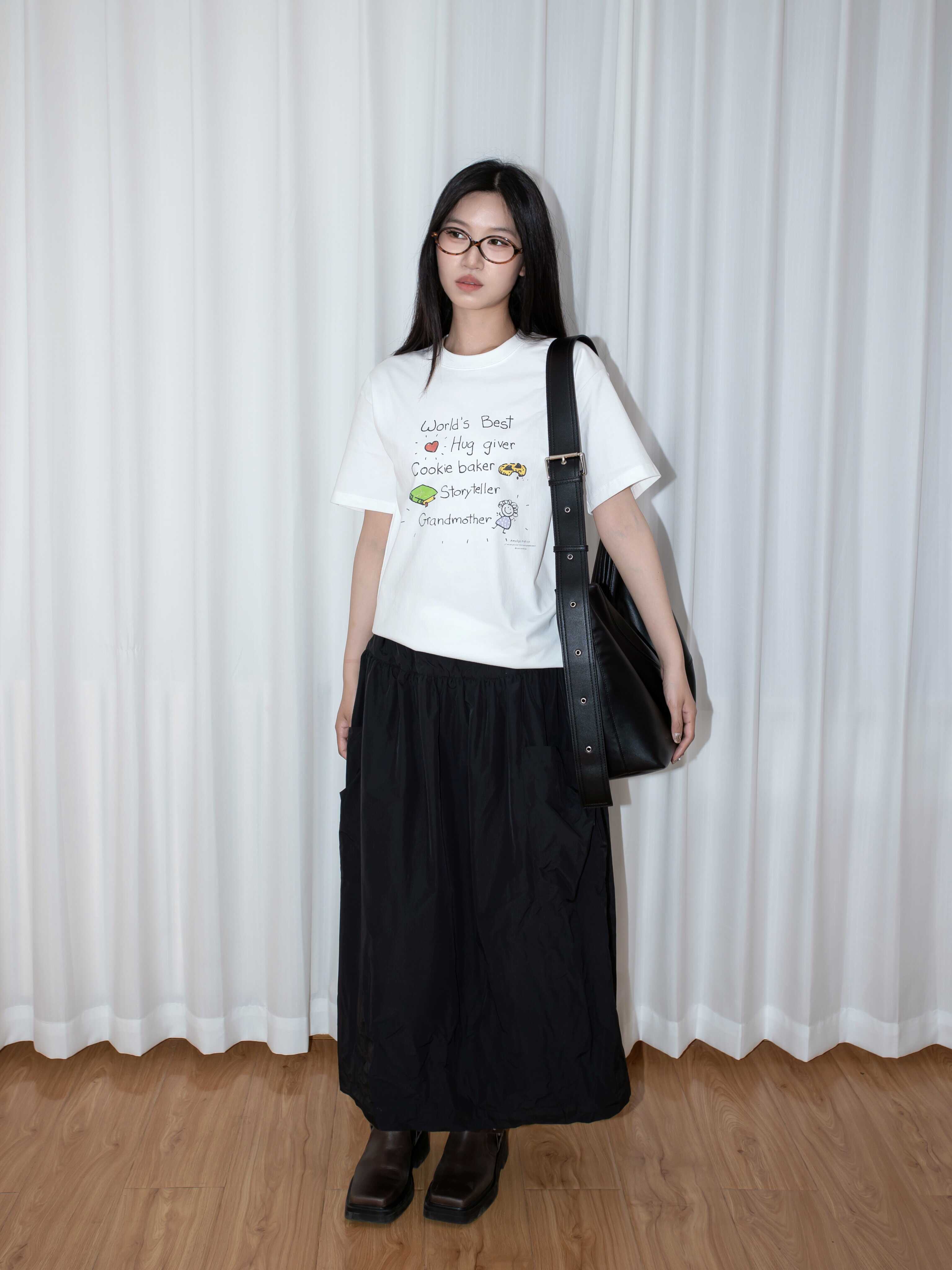 印花限定特辑手绘插画圆领T恤