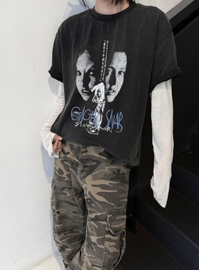 Without Me/WASE*Ginger Snaps电影印花Vintage单缝线水洗短袖