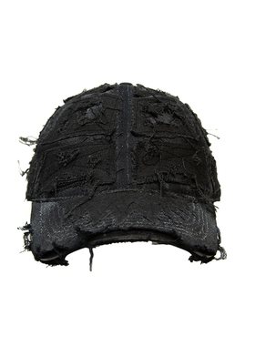 WithoutMe/7SEVEN1 is风破坏牛仔拼接鸭舌帽男女百搭大头围棒球帽