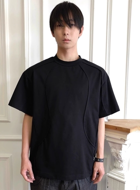 Without Me/ SSIN7 “花苞”解构立裁抗皱凉感纳维亚纯棉短袖T恤