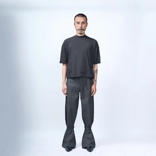 25SS落肩垂感廓形缝边短袖 Without PRODUCTION ETHEREAL