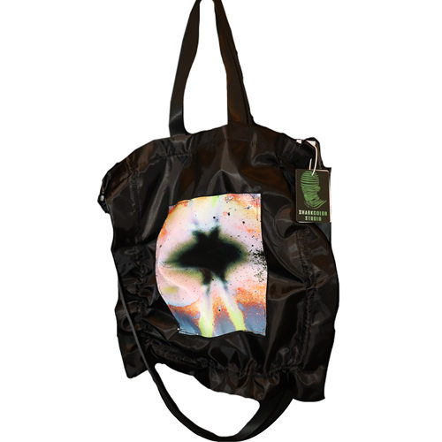 皱褶花边抽绳单肩斜挎包