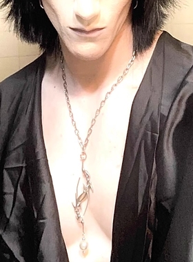 链条拼接项链小众异形挂坠项链