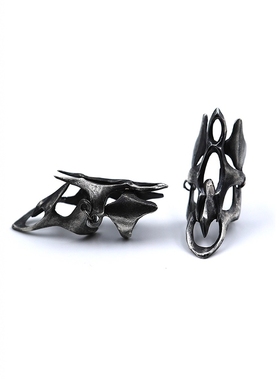 手工设计款戒指关节戒盔甲暗黑