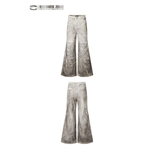 Without Me/Recoverzone污垢美式高街复古水洗牛仔裤秋设计感拖地