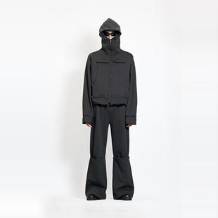 拉链连帽散边短款 Without PRODUCTION可调节开衫 ETHEREAL 卫衣