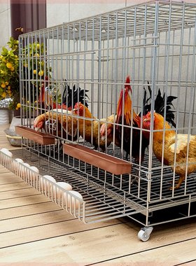 鸡下蛋的笼子家用养鸡特大号自动清粪折叠养殖笼鸡舍铁丝网鸭鹅笼