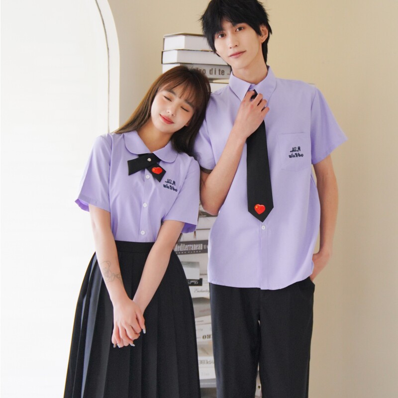 毕业班服女制服泰国娜诺禁忌jk衬衫短袖泰式校服学院风套装夏季