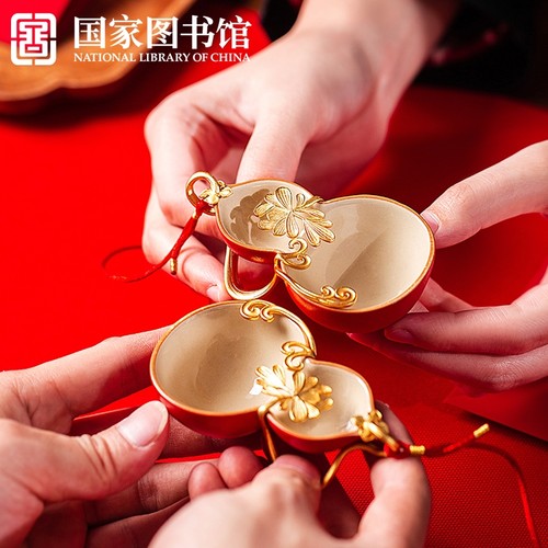 传统中式婚礼葫芦合卺杯新婚礼物
