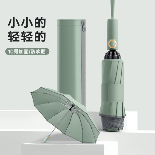 女式晴雨两用雨伞自动抗风