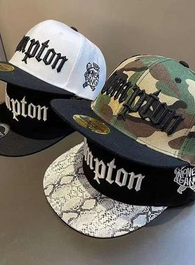 欧美Compton青年街舞平檐帽沿男潮街舞嘻哈帽