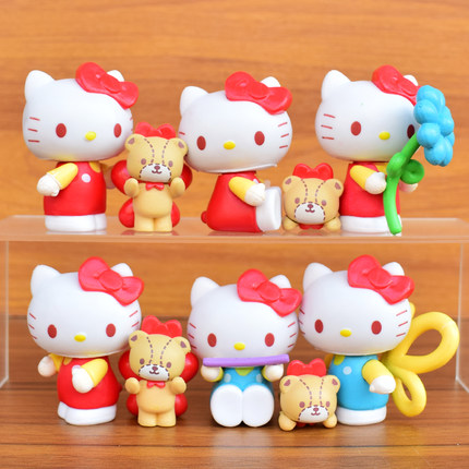 HelloKitty手办盲盒公仔摆件凯蒂猫玩偶卡通少女可爱动漫生日礼物
