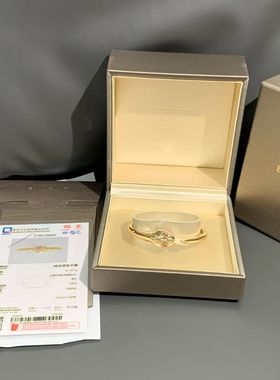99新Bvlgari宝格丽Serpenti蛇形系列18K玫瑰金钻石手镯s码女款