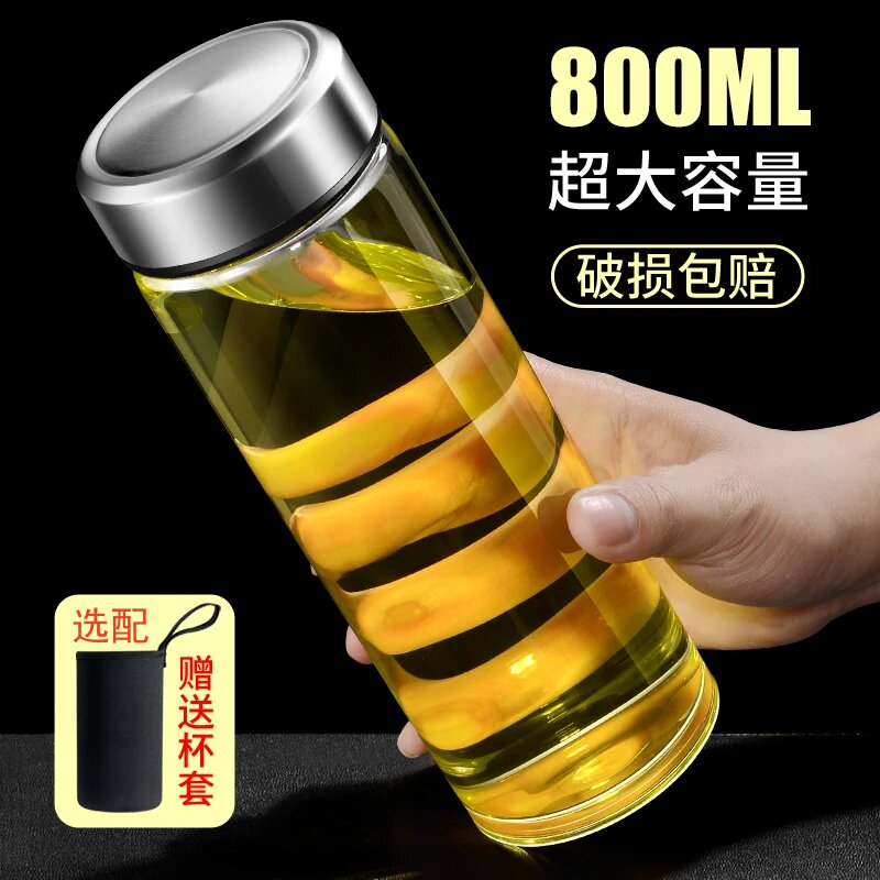 大容量泡茶办公水杯玻璃杯