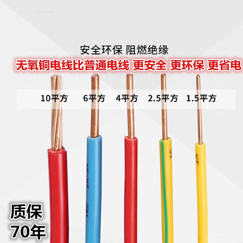 鸽牌电线ZCBV-1.52.546平方单芯硬线国标家装阻燃BV1.5平方单股铜