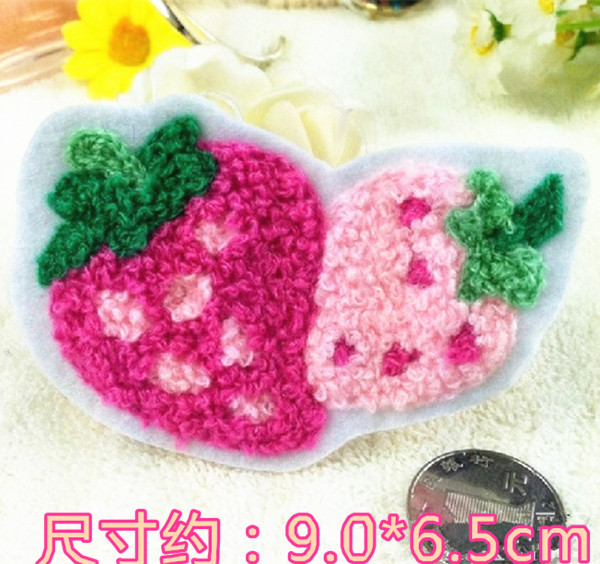 衣服粉色草莓装饰贴饰品贴装饰贴