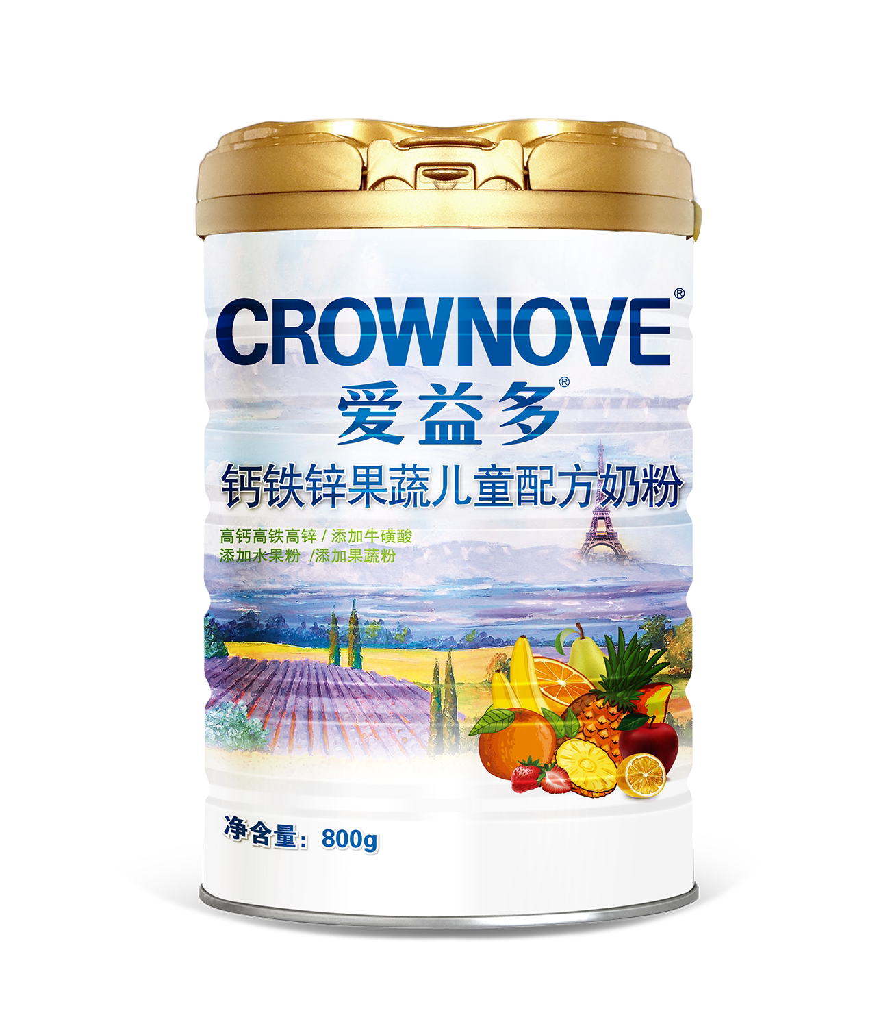爱益多钙铁锌果蔬儿童配方奶粉