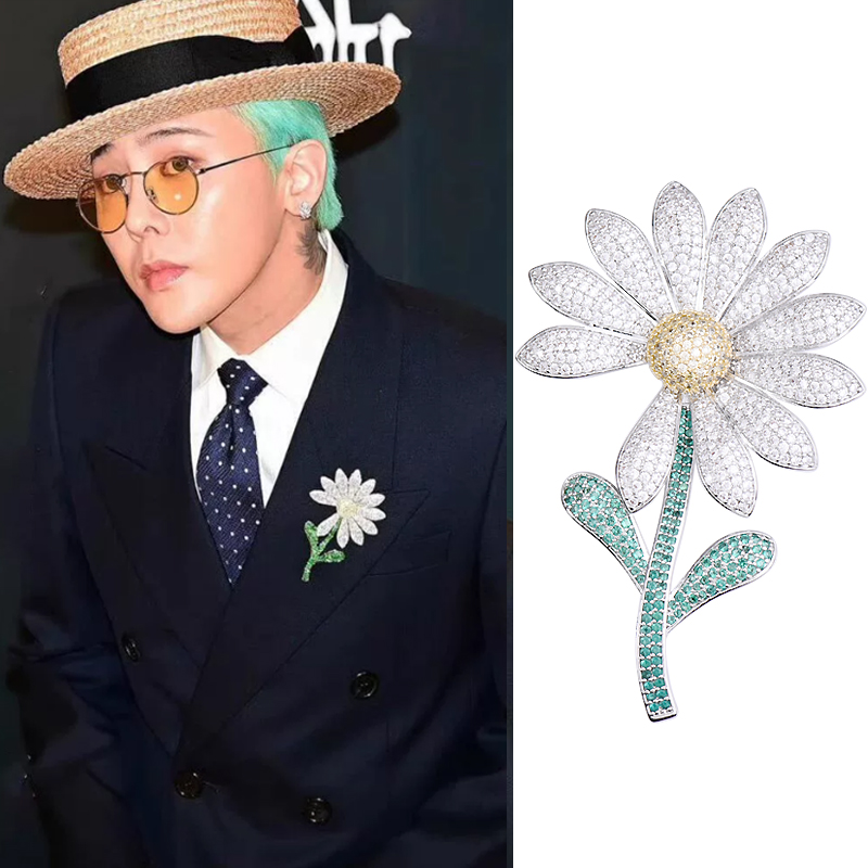 GD同款雏菊花朵时尚胸针
