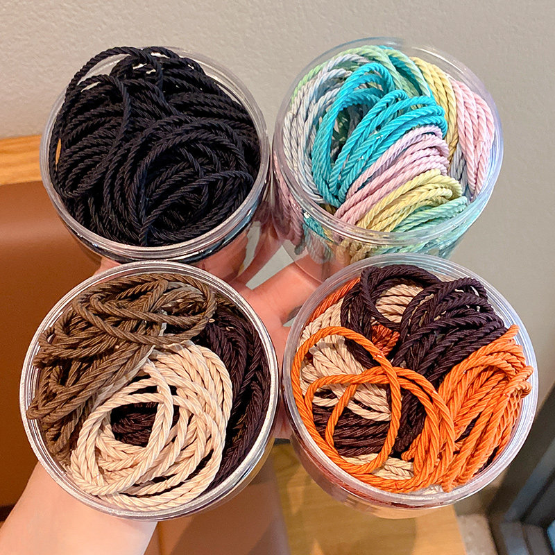 小女孩扎头发绳儿童皮筋高弹性耐用橡皮筋不伤发可爱女童马尾发圈