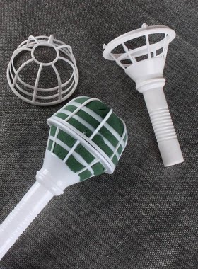 手捧花托底座花泥托纱托边手工带泥花托手工diy新娘花托花边全套