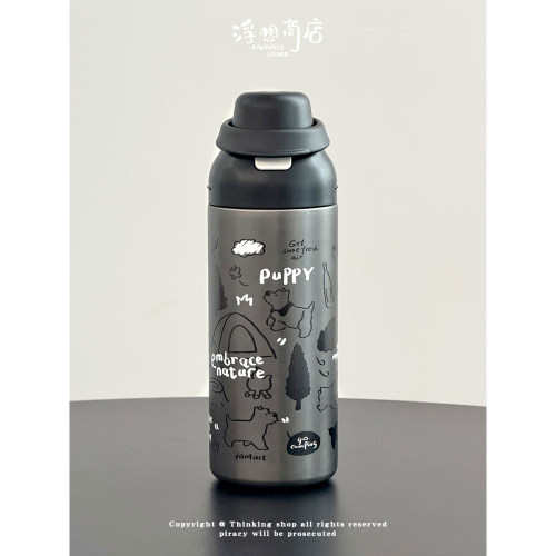 浮想商店运动保温杯大容量吸管杯