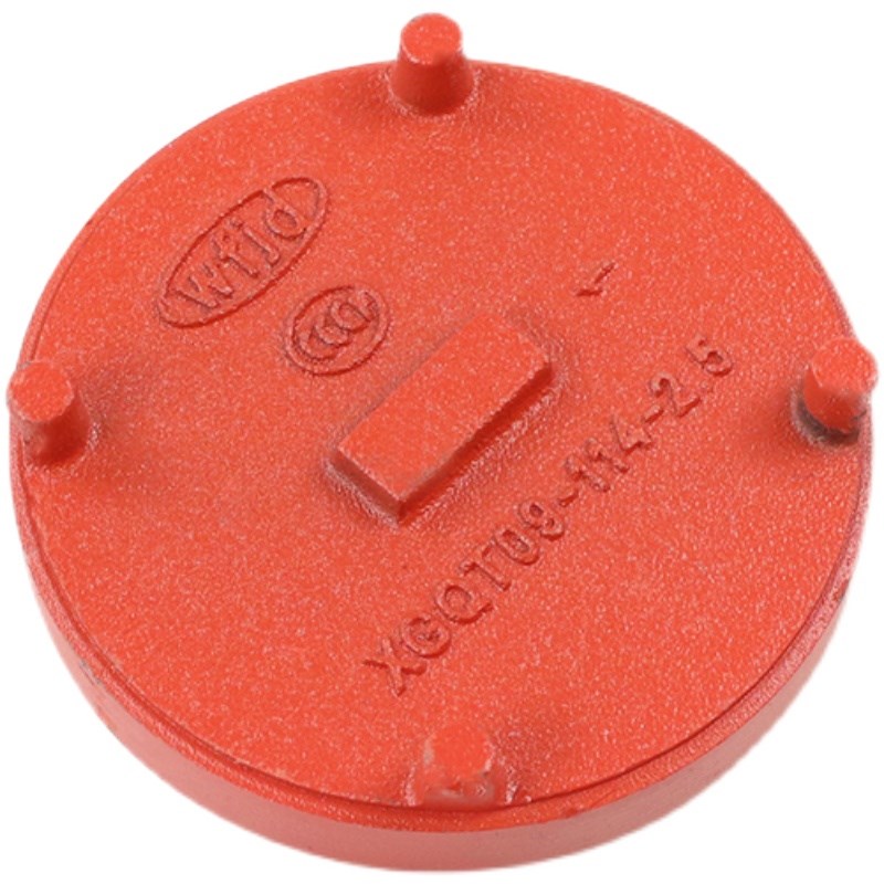 消防管件镀锌钢管连接盲板盲片堵封头管帽沟槽刚卡箍堵头114 165