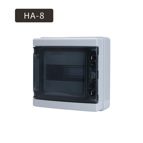 HA-4户外防水配电箱8位明装塑料强电箱12回路空开漏电保护开关盒