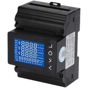 丁本多功能电力仪表485表三相三线四线通用表电流电压导轨表高清