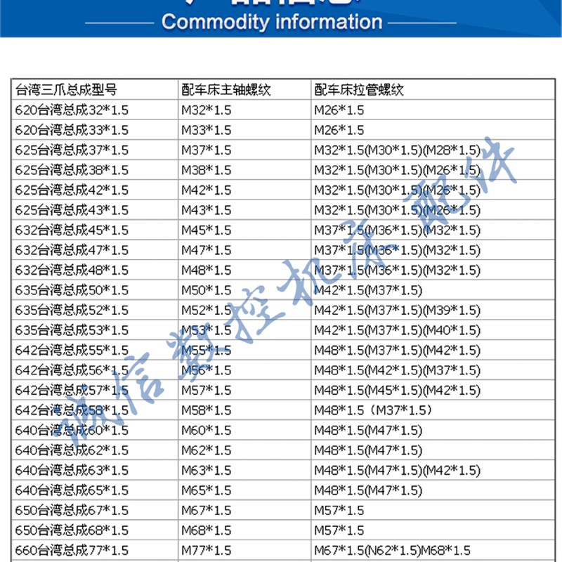 数控仪表b车床新型台湾三爪总成625-660启动夹头弹簧钢爪脚