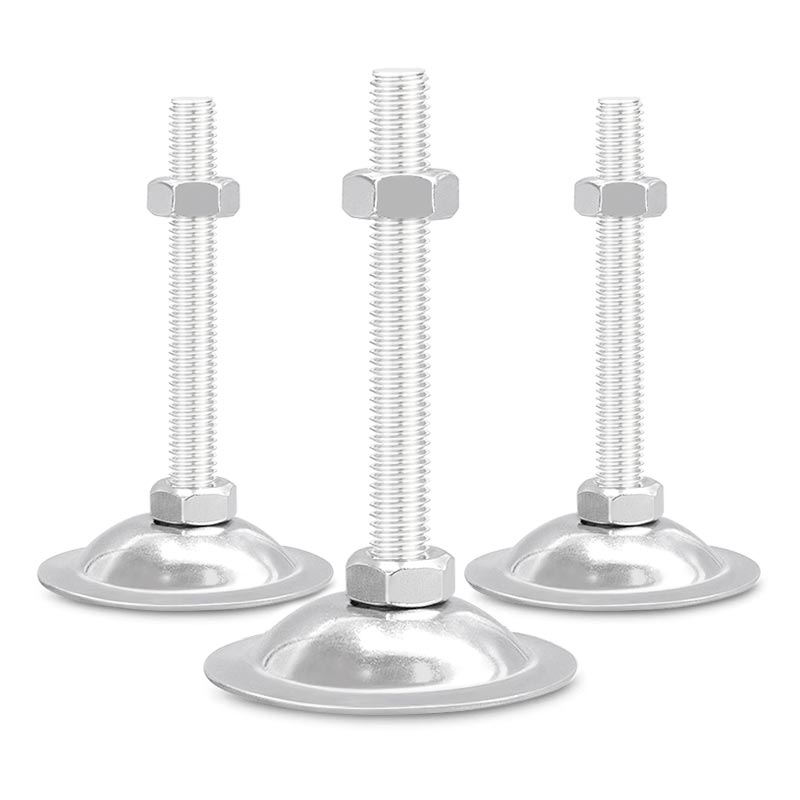 平底脚杯碳钢镀锌固定可调整体橱柜家俱地脚支撑脚垫M6M8M10M12M1