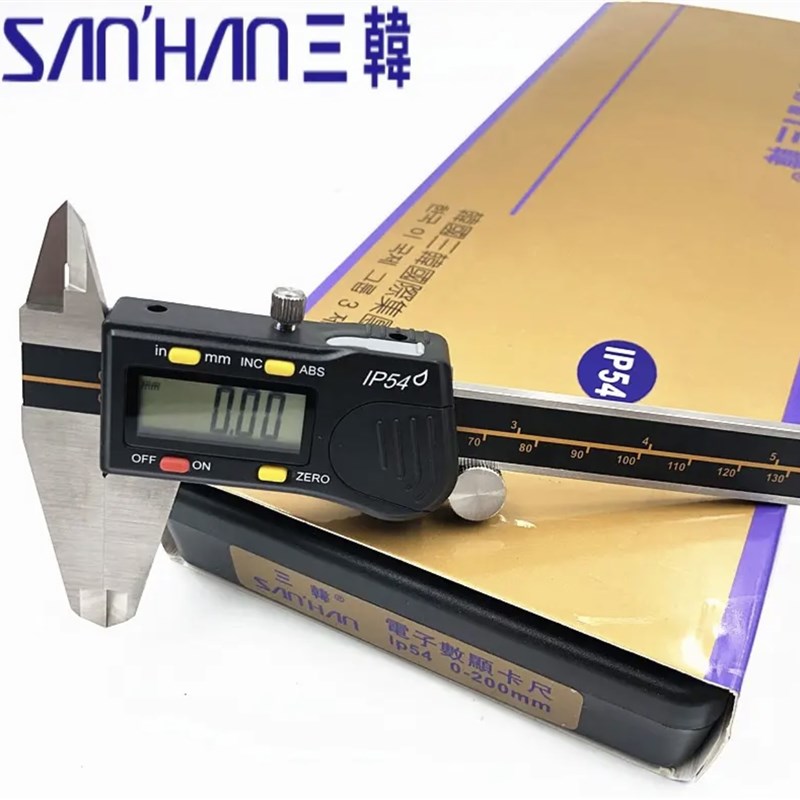 三丰数显卡尺150/200/300三韩数显卡尺防水数显大量程电子卡尺图片